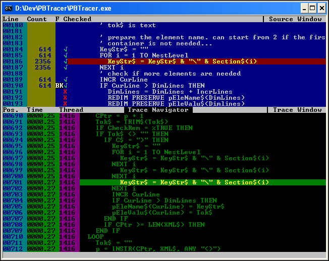 PBTracer sample screenshot